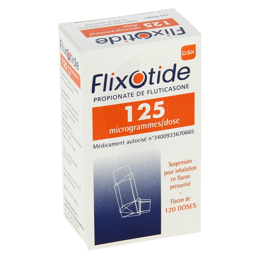 flixotide 125 microgrammes dose suspension pour inhalation en flacon pressurise