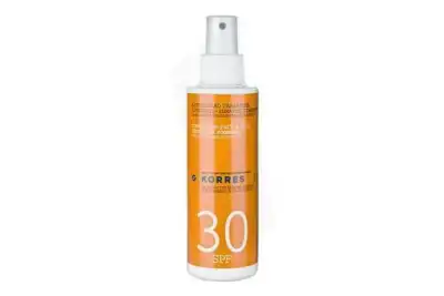 KORRES SOLAIRE SPF30 Spray visage & corps yaourt Fl/150ml