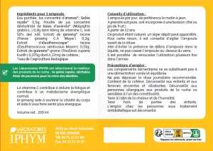 Iphym Conseil Ap’iphym Complexe Dynamisant & Fortifiant Bio 20 Ampoules/10ml