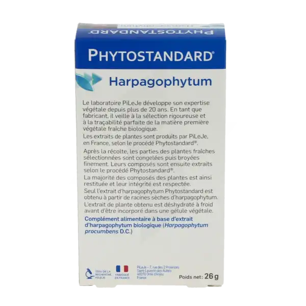 Pileje Phytostandard - Harpagophytum 60 Gélules Végétales