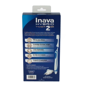 Inava Hybrid Brosse à Dents électrique Sonique Sensibilite