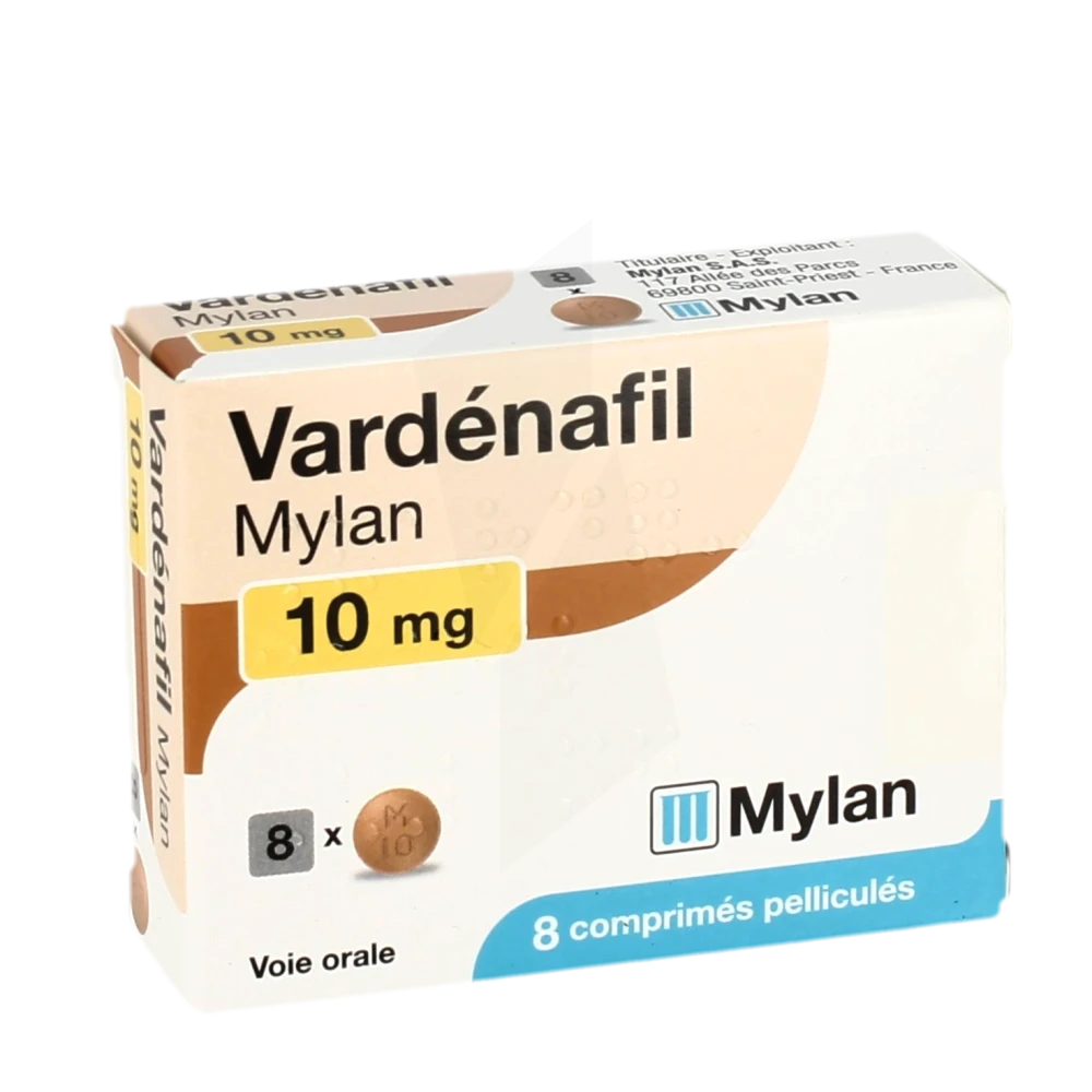 Vardenafil Viatris 10 Mg, Comprimé Pelliculé