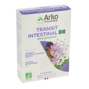 Arkofluide Bio Ultraextract Solution Buvable Transit Intestinal 20 Ampoules/10ml à Lieusaint