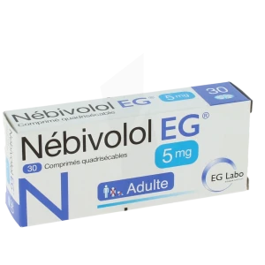 Nebivolol Eg 5 Mg, Comprimé Quadrisécable