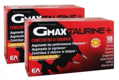Gmax-taurine+ Solution Buvable 2b/30 Ampoules/2ml à RUMILLY