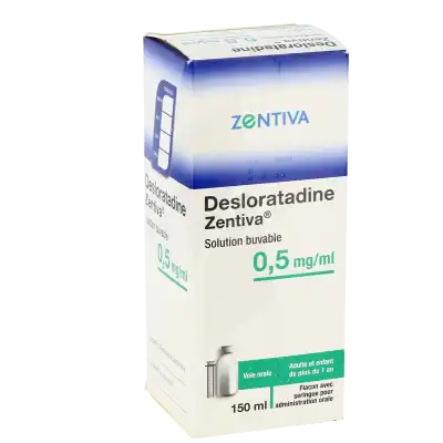 Desloratadine Zentiva 0,5 Mg/ml, Solution Buvable à LE LAVANDOU