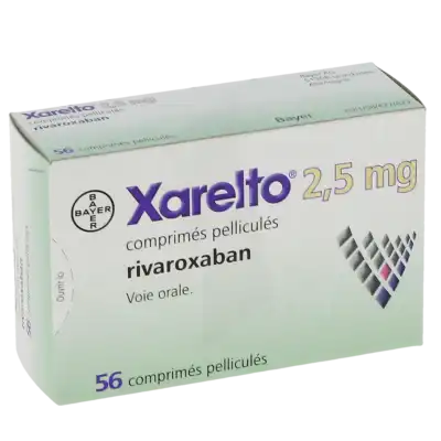 Xarelto 2,5 Mg, Comprimé Pelliculé à Mimizan