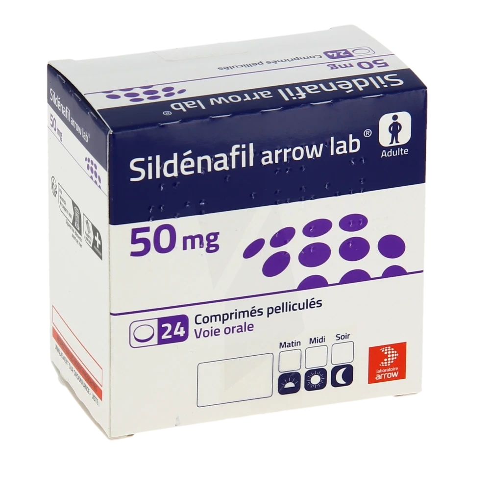 Sildenafil Arrow Lab 50 Mg, Comprimé Pelliculé