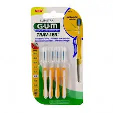 Gum Trav - Ler, 1,3 Mm, Manche Jaune , Blister 4 à SOUILLAC