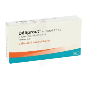 Deliproct, Suppositoire