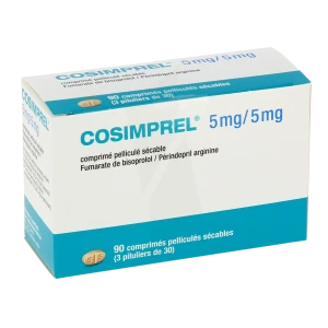 Cosimprel 5 Mg/5 Mg, Comprimé Pelliculé Sécable