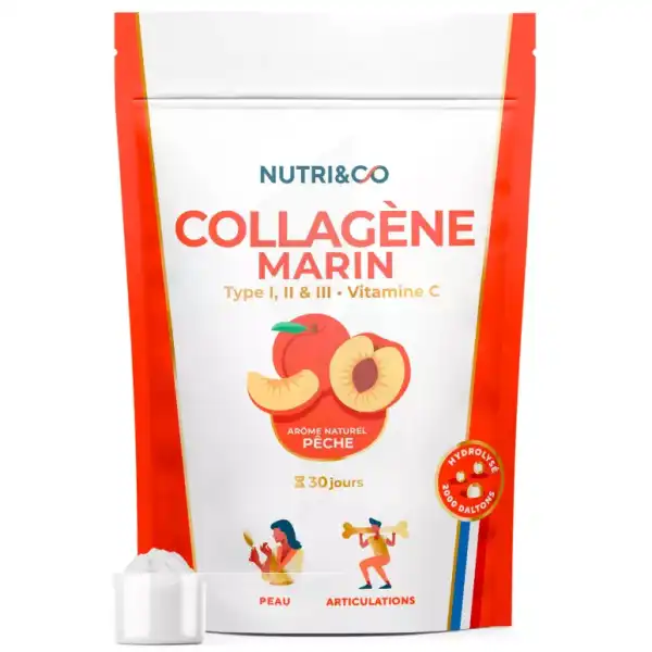 Nutri&co Collagène Marin Pêche Poudre Sachet/180g