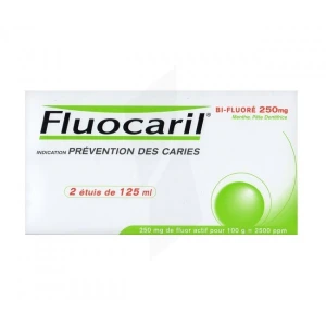 Fluocaril Bi-fluoré 250 Mg Pâte Dentifrice Menthe 2t/125ml
