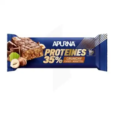 Apurna Barre Hyperprotéinée Crunchy Chocolat Noisette 45g à MIRANDE
