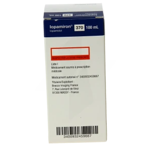 Iopamiron 370 (370 Mg D'iode Par Ml), Solution Injectable