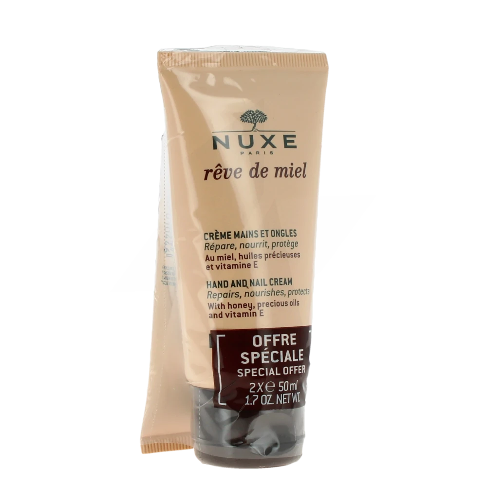 Nuxe Rêve De Miel Crème Mains Et Ongles 2 Tubes De 50 Ml