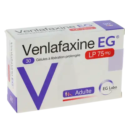 Venlafaxine Eg Labo Lp 75 Mg, Gélule à Libération Prolongée à Paris