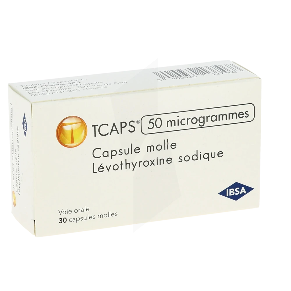Tcaps 50 Microgrammes, Capsule Molle