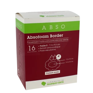 Absofoam Border Ovale Pans S 7,5x9,5cm B/16