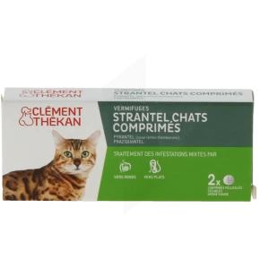 Strantel 230/20 Mg Comprimes Pellicules Pour Chats, Comprimé Pelliculé