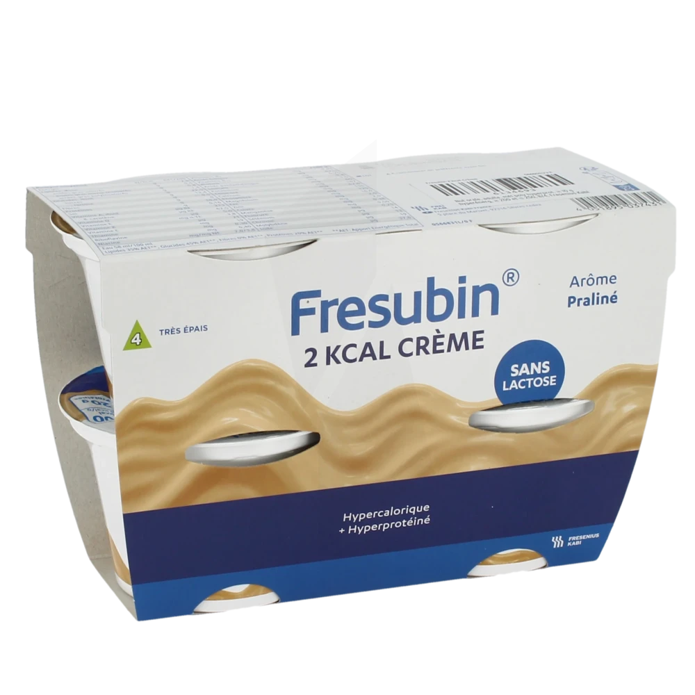 Fresubin 2 Kcal Crème Nutriment Praliné 4pots/200g