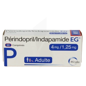 Perindopril/indapamide Eg 4 Mg/1,25 Mg, Comprimé