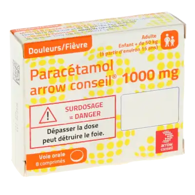 Paracetamol Arrow Conseil 1000 Mg, Comprimé à Ferney-Voltaire