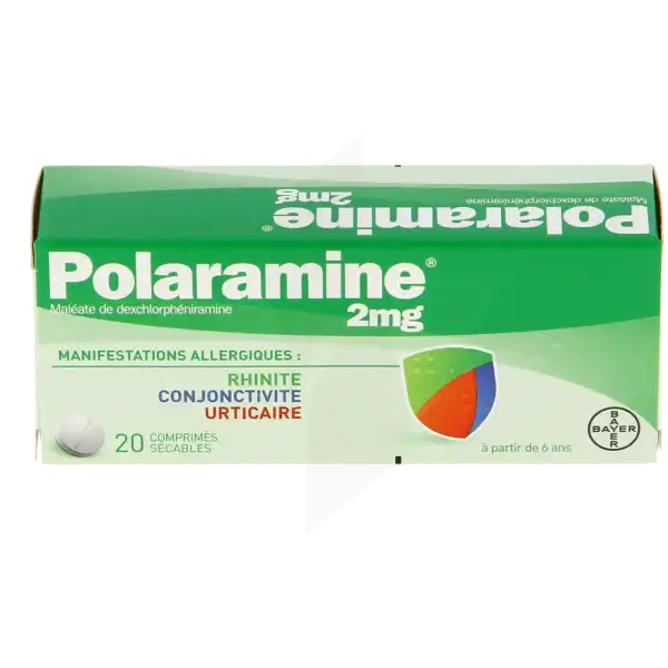 Polaramine 2 Mg, Comprimé Sécable