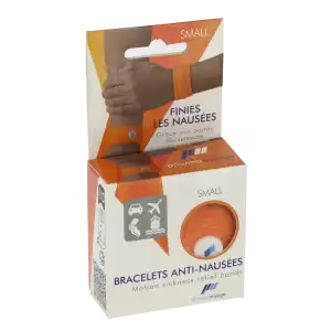 Pharmavoyage Bracelet Anti-nausées Adulte Orange Small B/2 à Nice