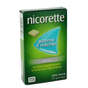 Nicorette 2 Mg Sans Sucre, Gomme à Mâcher Médicamenteuse édulcorée Au Sorbitol à Gardanne