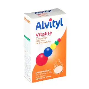 Alvityl Vitalité Effervescent Comprimé Effervescent B/30 à SAINT-JEAN-DE-LIVERSAY