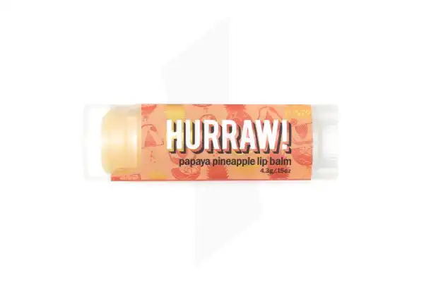 Hurraw! Baume à Lèvres Papaye Ananas Stick/4,3g