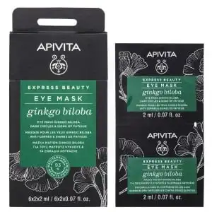 Apivita - Express Beauty Masque Contour Des Yeux Cernes & Signes De Fatigue - Ginkgo Biloba  2x2ml à ARRAS