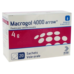 Macrogol 4000 Arrow 4 G, Poudre Pour Solution Buvable En Sachet