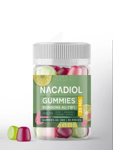 Nacadiol Bonbons Gummies Au Cbd 25mg B/30