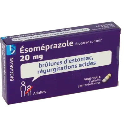 Esomeprazole Biogaran Conseil 20 Mg, Gélule Gastrorésistante à YZEURE