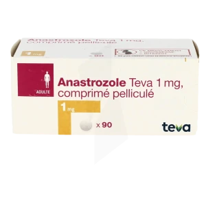 Anastrozole Teva 1 Mg, Comprimé Pelliculé