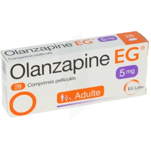 Olanzapine Eg 5 Mg, Comprimé Pelliculé