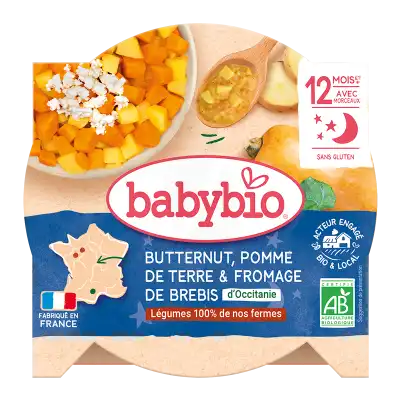 Babybio Alimentation Infantile Bonne Nuit Pomme De Terre Rouge Fromage Brebis Muscade Assiette/230g à CANALS