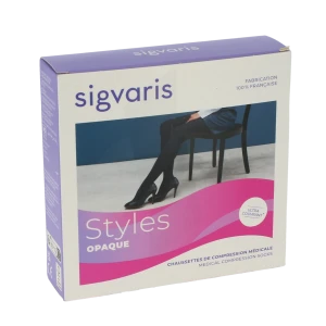 Sigvaris Styles Opaque Chaussettes  Femme Classe 2 Noir Small Normal