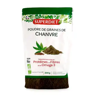 Superdiet Protéine De Chanvre Bio Poudre Sachet/200g à Ferney-Voltaire