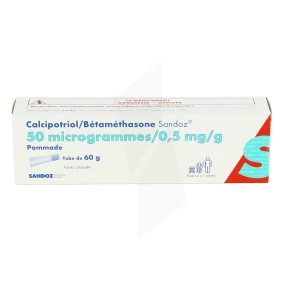 Calcipotriol/betamethasone Sandoz 50 Microgrammes/0,5 Mg/g, Pommade
