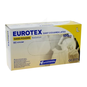 Eurotex Gant Examen Non Poudré T8/9 B/100