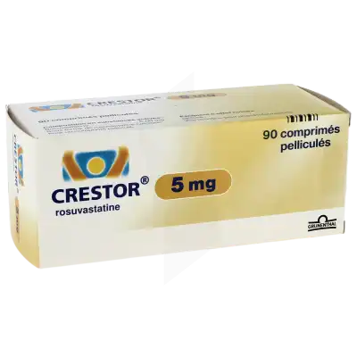 Crestor 5 Mg, Comprimé Pelliculé à Chelles