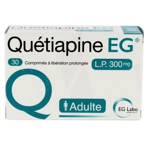 Quetiapine Eg Lp 300 Mg, Comprimé à Libération Prolongée