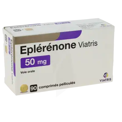 EPLERENONE VIATRIS 50 mg, comprimé pelliculé