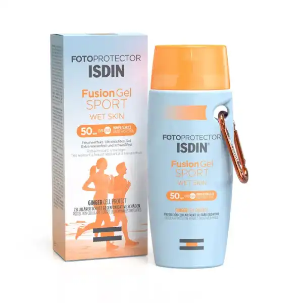 Isdin Fusiongel Sport Crème Solaire Corps Pour Le Sport Spf50 Fotoprotector 100ml