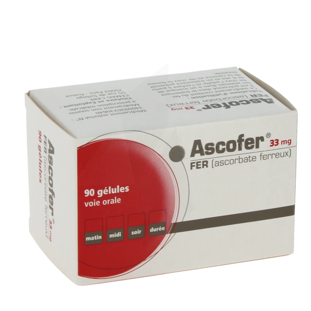 Ascofer 33 Mg, Gélule