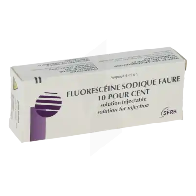 Fluoresceine Sodique Faure 10 Pour Cent, Solution Injectable à LA CRAU