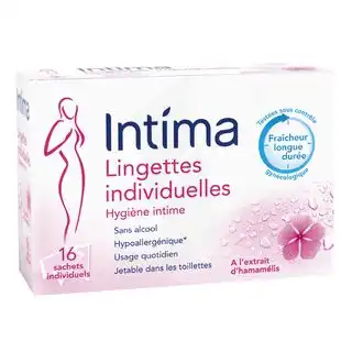 Intima Gyn'expert Lingettes Individiuelles Hamamélis Paquet/16 à Roquemaure
